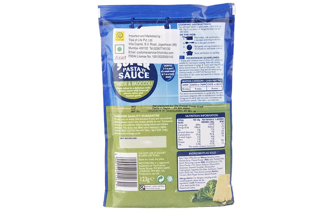Batchelors Super Pasta 'n' Sauce Cheese & Broccoli   Box  123 grams